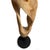 Twisting Mahogany Wood Sculpture on Stand For Sale - Image 4 of 6