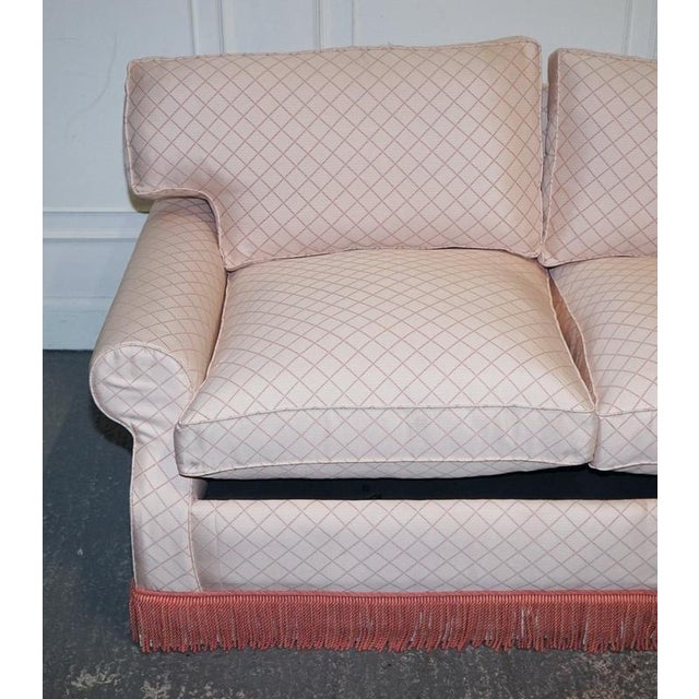 English Country House 2-Seater Sofa Bed with Feather Filled Cushions For Sale - Image 3 of 18