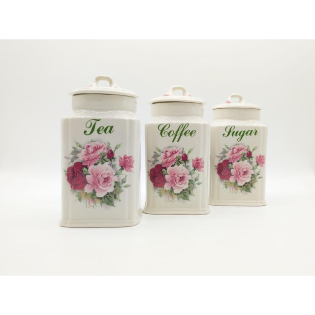 English Staffordshire Ironstone Storage Canisters from D&N England, 1970s, Set of 3 For Sale - Image 16 of 16