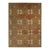 8x10 Brown Hand-Knotted Wool Floral Trellis European Modern Carpet Rug For Sale