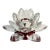 Mid-Century Hollywood Regency Lotus Crystal Candle Holder. For Sale