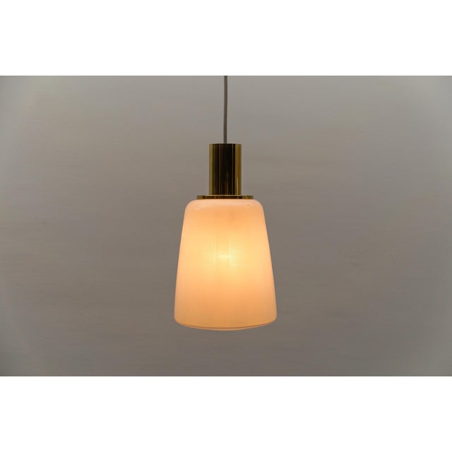 Mid-Century Modern Mid-Century Modern Glass Pendant Lamp from Limburg, Germany, 1960s For Sale - Image 3 of 7