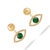 Early 21st Century Emerald Harmony Eye Earrings, A Pair For Sale - Image 5 of 8