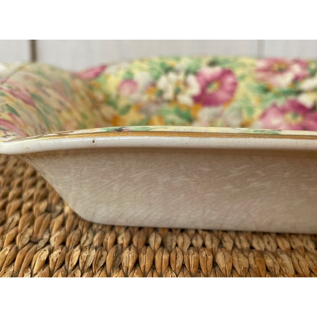 Ridgway Porcelain Ridgeway Porcelain Floral Chintz Tray For Sale - Image 4 of 8