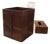 Vintage Stetson Leather Waste Basket and Tissue Box Cover Set For Sale