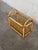 Brown Vintage Rattan Magazine Rack Newspaper Holder Boho Wicker Mid Century Stand For Sale - Image 8 of 10