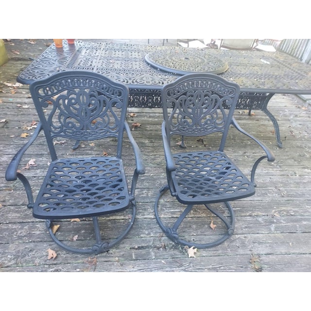 Fortunoff Verona Desert Patio Dining Set 10 Pieces Chairish