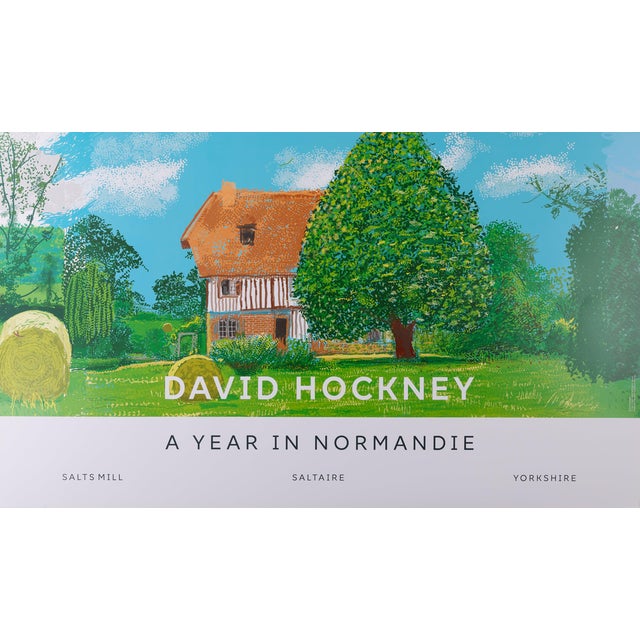 The Half-Timbered House Poster after David Hockney For Sale