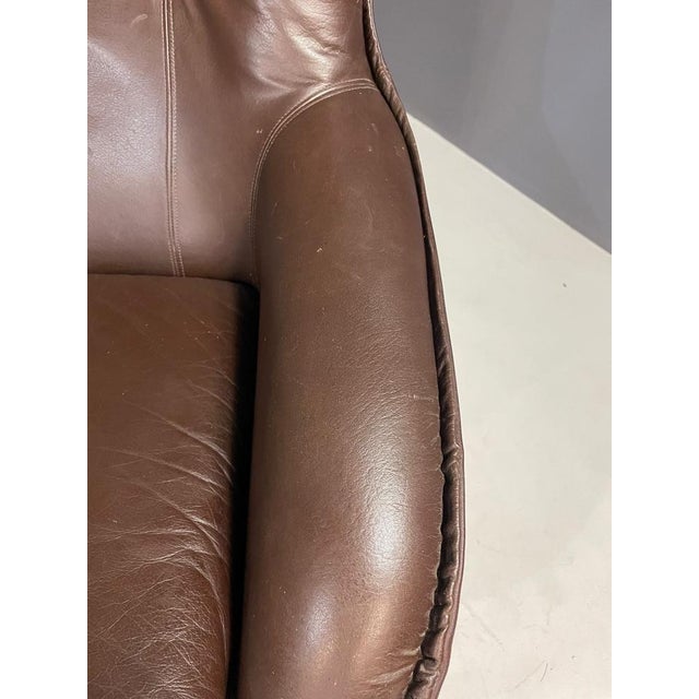 Leather Swivel Armchairs from PEEM, Finland, 1970s, Set of 2 For Sale - Image 10 of 13