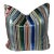 Striped Rainbow Color Fabric Decorative Accent Throw Pillow, Large For Sale