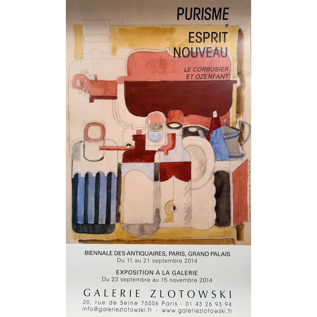 Blue Le Corbusier Nature Morte Puriste Exhibition Poster, 2014 For Sale - Image 8 of 10