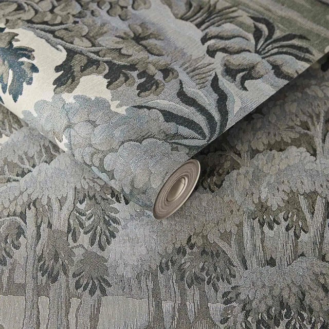 English House of Hackney Plantasia Wallpaper - Indigo, Sample For Sale - Image 3 of 4