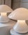 Mushroom Table Lamps with Silver Details, 1970s, Set of 2 For Sale - Image 6 of 11