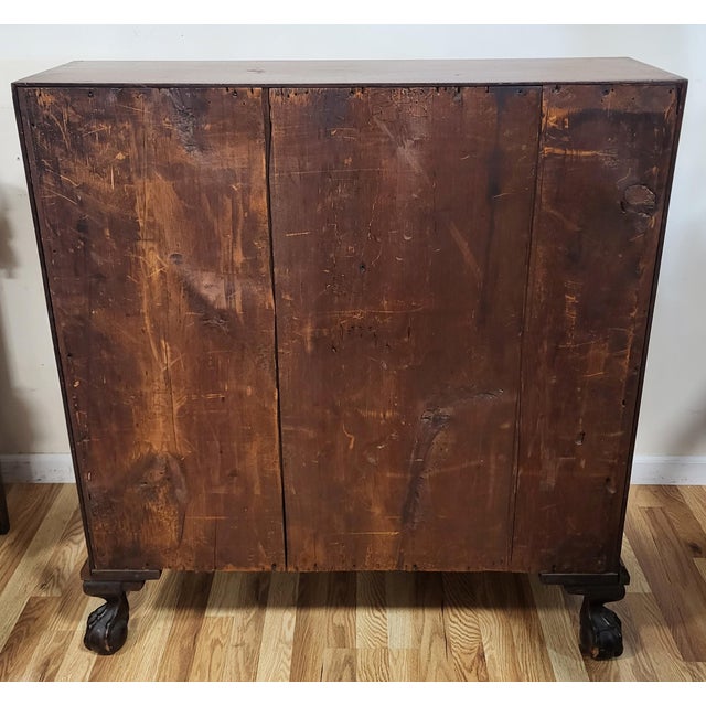 Antique American Early 19th C Mahogany Chippendale Ball & Claw Slant Front Desk For Sale In New York - Image 6 of 15