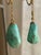 Early 20th Century Persian Turquoise + 14k Gold Drop Earrings For Sale - Image 5 of 11