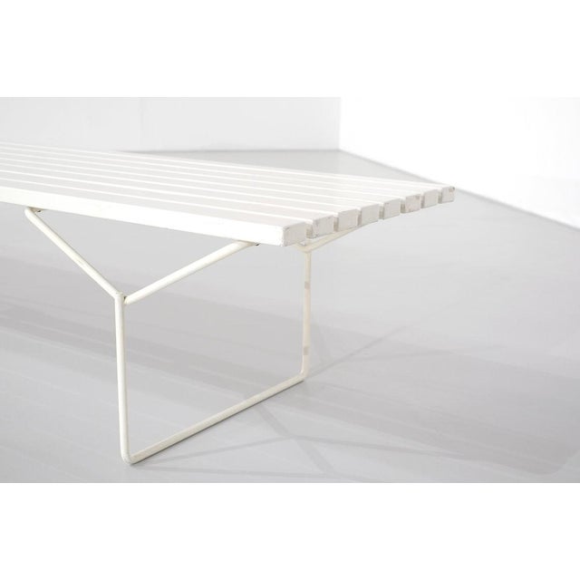 Bench 400 in White Wood by Harry Bertoia for Knoll International, 1970s For Sale - Image 4 of 15
