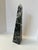 Mid 20th Century Mid 20th Century Large Nero Marquina Marble Obelisk Sculpture | Black & White Veined Stone Decor, 18” For Sale - Image 5 of 11