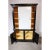 James Mont 1970s Ebonized Armoire With Milk Glass Doors For Sale - Image 4 of 10