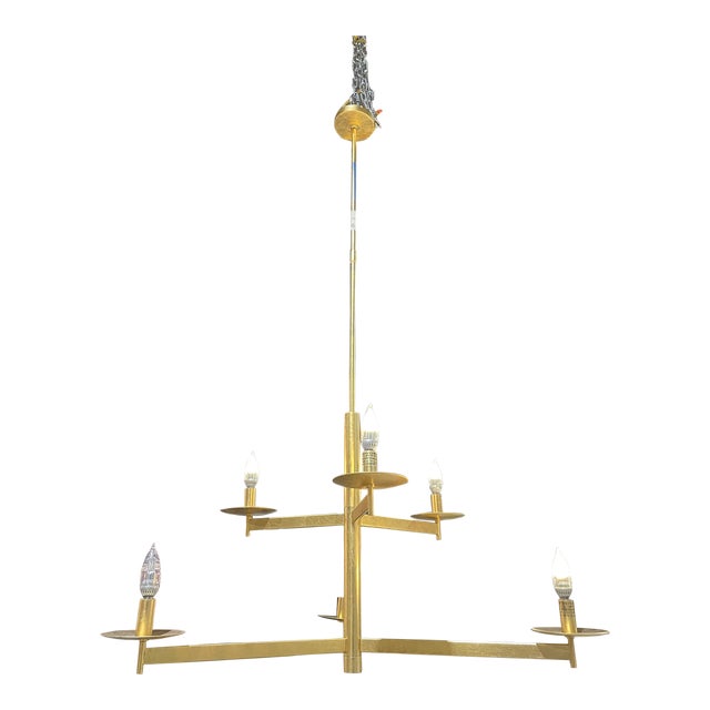 Kate Spade Walker Medium Two Tier Gold Chandelier Chairish