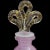 Murano Vintage Seguso Vetri d'Arte Murano Pulegoso Pink Ornate Gold Flecks Stopper Italian Art Glass Perfume Bottle For Sale - Image 4 of 10