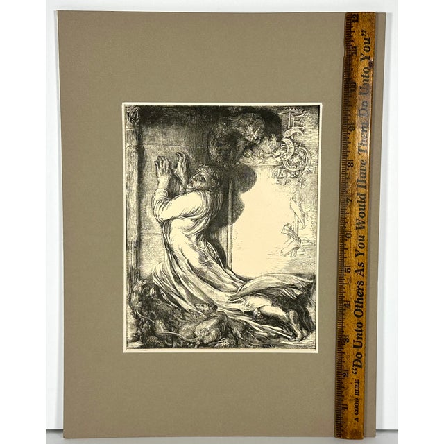 Early 20th Century The Rats Devour Bishop Hatto by Henry Marsh After John La Farge For Sale - Image 9 of 10