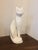 Mid-Century Modern Petite Mid Century Ceramic White Cat Figurine For Sale - Image 3 of 12