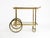 Neoclassical Brass Bar Cart with Glass Trays from Maison Jansen, 1960s For Sale - Image 6 of 18