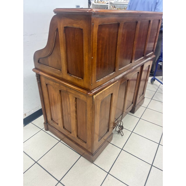 Vintage Oak Secretary Desk For Sale - Image 11 of 12