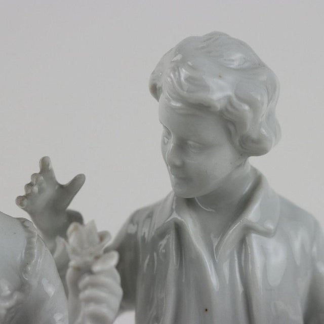 Sculpture in White Porcelain from Unter Weiss Bach, 20th Century For Sale - Image 6 of 10