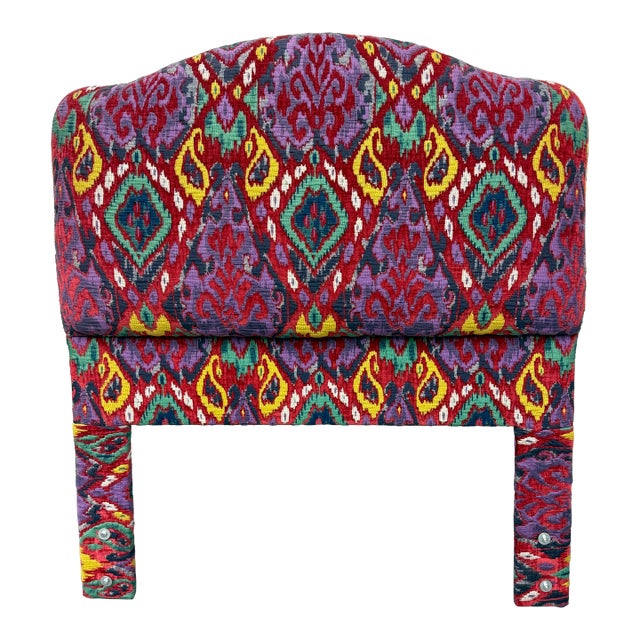 Twin Size Bespoke Ikat Headboard For Sale