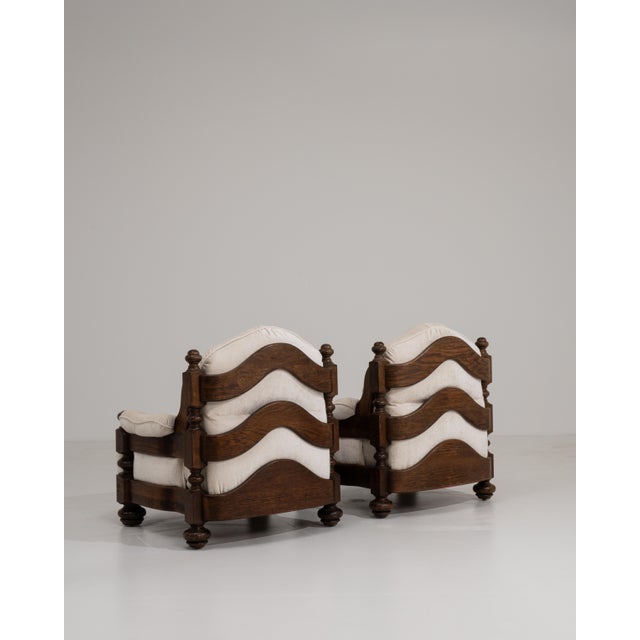 1970s Pair Of Brutalist Armchairs For Sale - Image 9 of 13