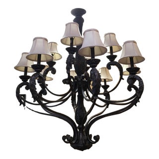 Tuscan Style 12 Arm Chandelier by Capital Lighting For Sale