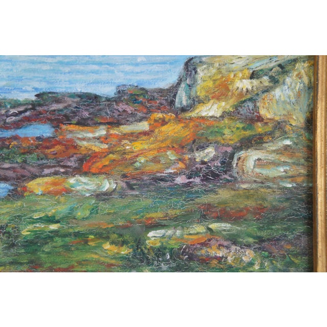 White Sails American Impressionist Oil Painting After Edward Henry Potthast 28" For Sale - Image 4 of 11