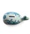 Ceramic Vintage Peck and Peck Italian Ceramic Whale Piggy Bank Raymor Style 1960s Aqua Blue Teal MCM Bank Italy 032 For Sale - Image 7 of 7