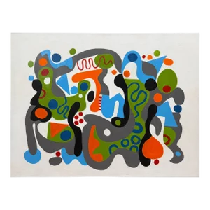 2020 Vibrant Abstract by Noted Palm Springs Artist Gary Janis