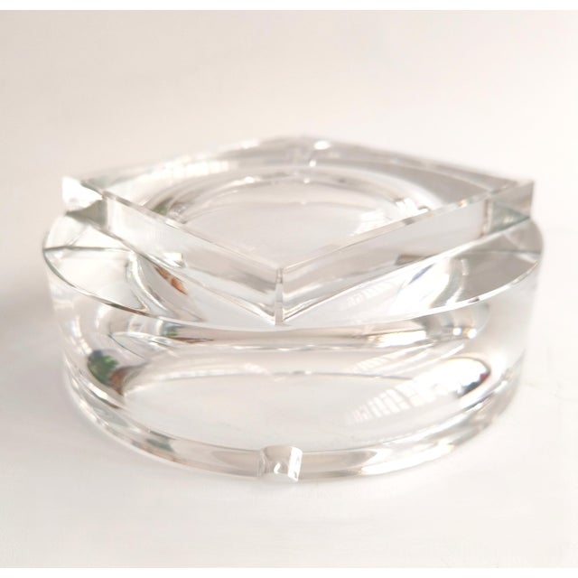 Exceptional monumental Moser ashtray from the Czech Republic, made in the second half of the 20th century. Moser glassware...