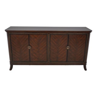 Hooker Modern Design Walnut Tv Console Credenza For Sale