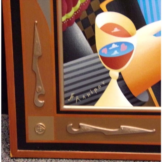 Anton Arkhipov From the Heart Original Oil Painting on Canvas Custom Framed Art For Sale In Denver - Image 6 of 6