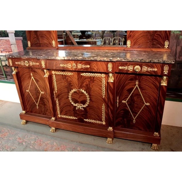 1930s Egyptian Revival Sideboard in Mahogany, 20th Century For Sale - Image 5 of 15