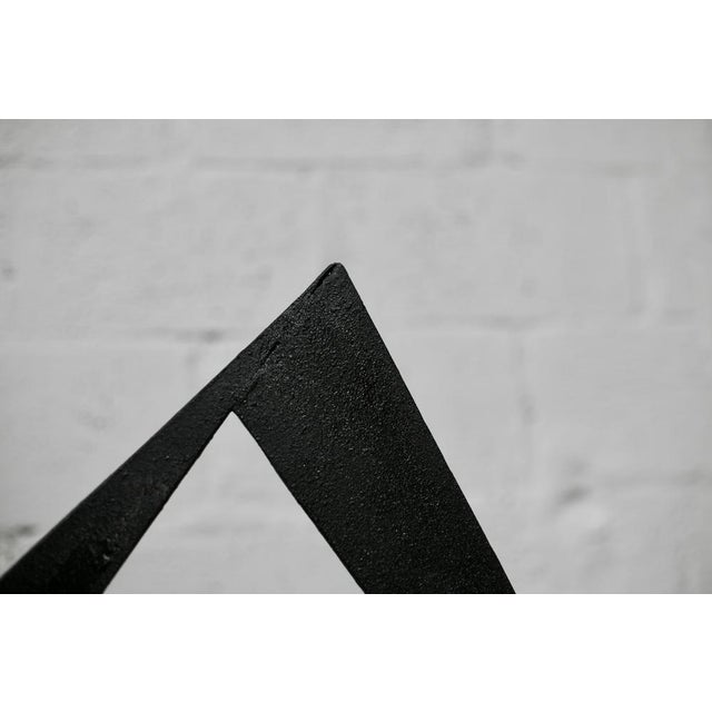 Black Sculpture, 1970s, Steel For Sale - Image 10 of 16