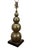 Mid-Century Modern Late 20th Century Visual Comfort Stacked Brass Ball Orb Sphere Table Lamp 35" For Sale - Image 3 of 13
