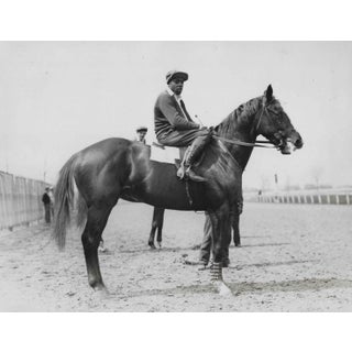 1928 Jockey and Race Horse Equestrian Photograph For Sale