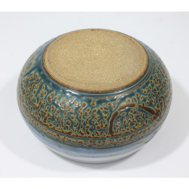 Ceramic Vintage Studio Art Pottery Lidded Dish For Sale - Image 7 of 10