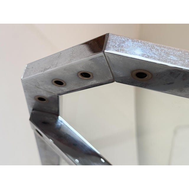 Italian Modern Side or End Tables of Brass and Chrome - Individually Priced For Sale - Image 10 of 12