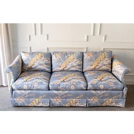 20th Century Southwood & Co Postmodern Pheasant Floral Sofa For Sale In Minneapolis - Image 6 of 13