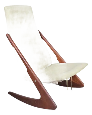 Mid 20th Century Mogens Kold "Boomerang" Rocking Chair in Teak #2
