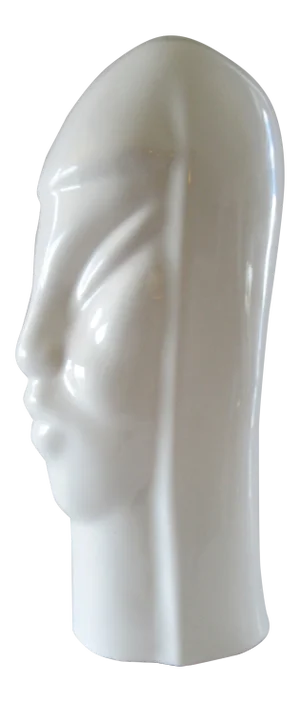 Mid Century Modern Alien White Ceramic Sculpture