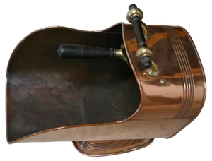 Large Arts & Crafts Copper Helmet Coal Scuttle, 1880s