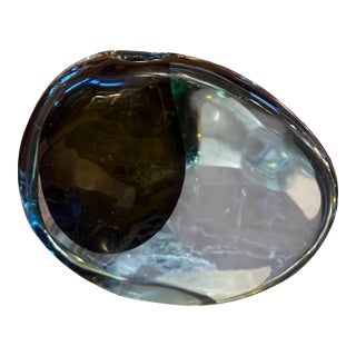 “Valva” Murano Glass Vase by Flavio Poli for Seguso, Italy, 1960s For Sale