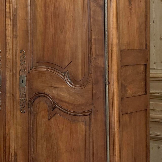 19th Century Country French Fruitwood Armoire From Normandy For Sale - Image 13 of 18